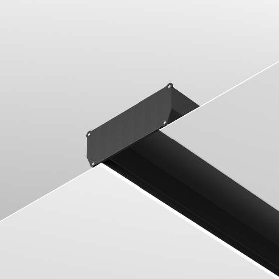 Комплектующие для профиля Заглушки и крепления черные 4