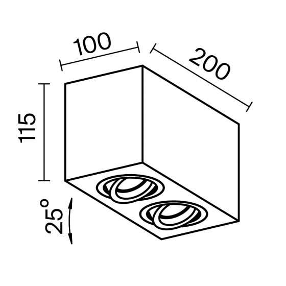 Потолочный светильник Atom белый 2 плафона 2