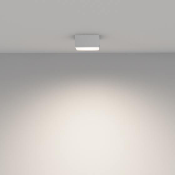 Потолочный светильник Zon белый квадратный 120x120 мм 5