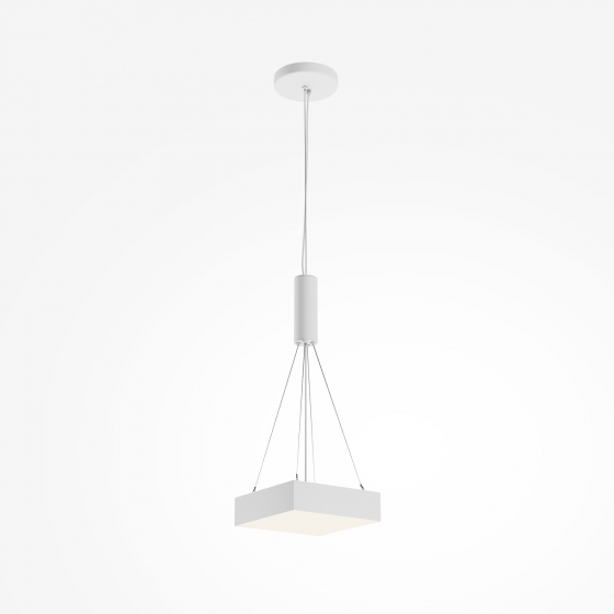 Потолочный светильник Zon квадратный белый 220x220 мм 5