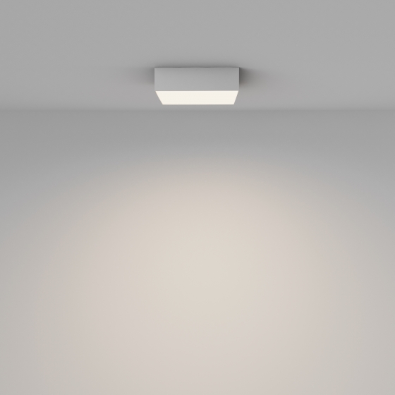 Потолочный светильник Zon квадратный белый 220x220 мм 7