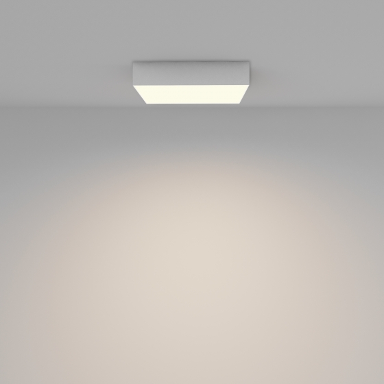 Потолочный светильник Zon квадратный белый 300x300 мм 4