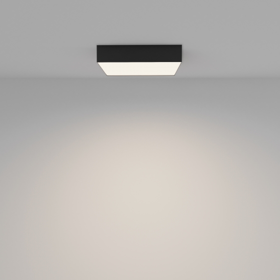 Потолочный светильник Zon квадратный черный 4