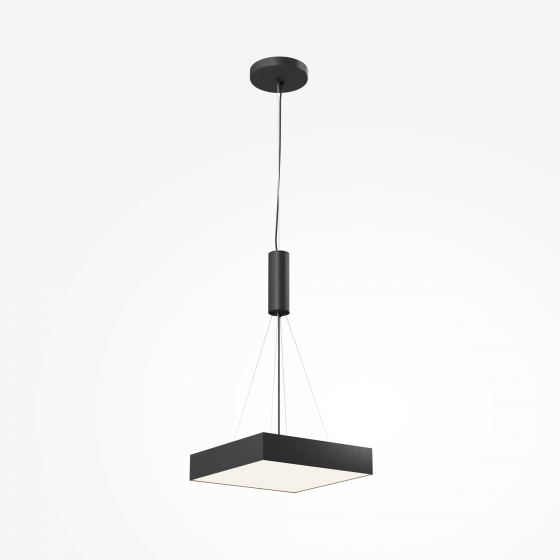 Потолочный светильник Zon квадратный черный 6