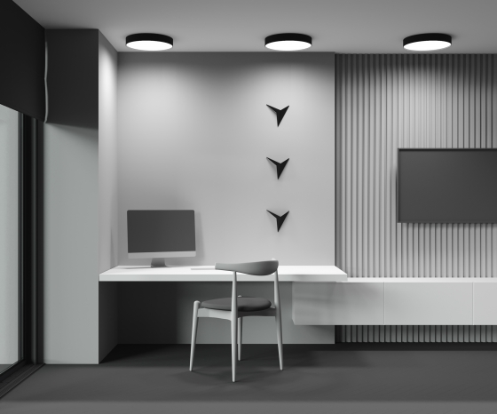 Потолочный светильник Zon черный 400 мм 4