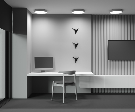 Потолочный светильник Zon матовое золото 400 мм 4