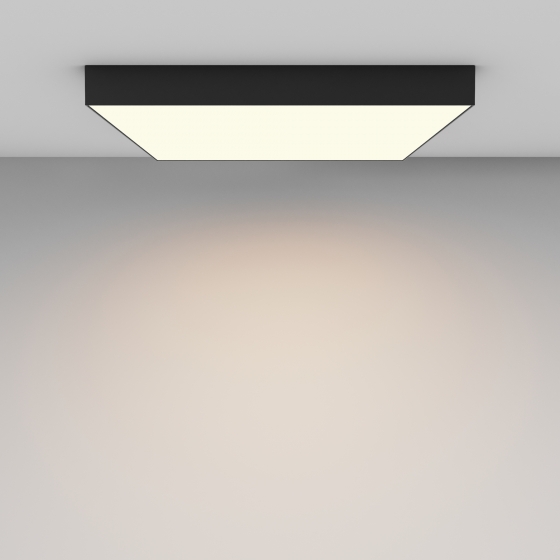 Потолочный светильник Zon черный квадратный 600x600 4