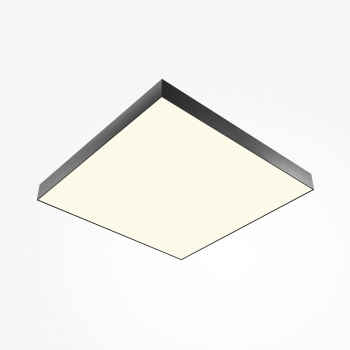 Потолочный светильник Zon черный квадратный 600x600
