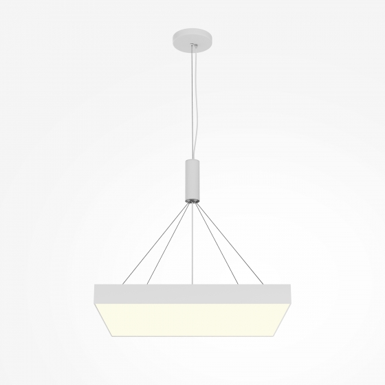 Потолочный светильник Zon квадратный белый 600x600 мм 6