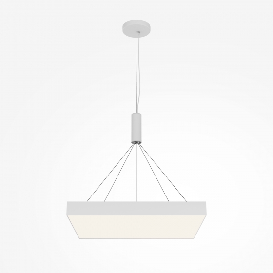 Потолочный светильник Zon квадратный белый 60x60 см 6