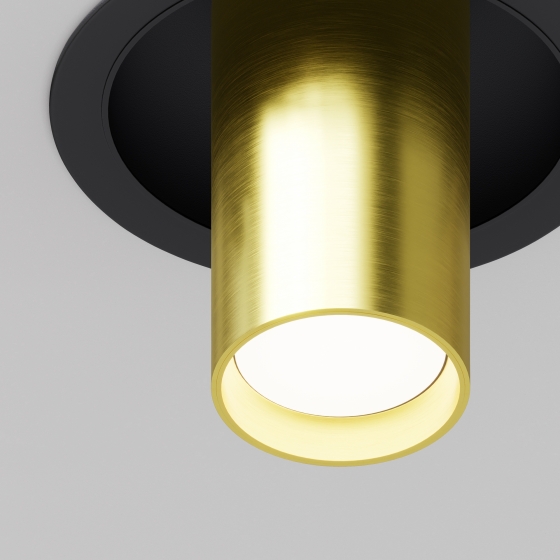 Встраиваемый светильник FOCUS S черный, круглый 5