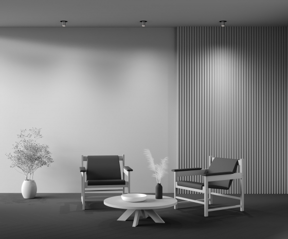 Встраиваемый светильник FOCUS S черный, круглый 7