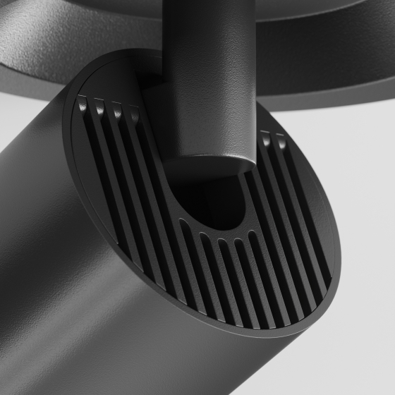 Встраиваемый светильник FOCUS S черный круглый 4