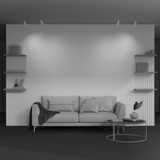 Встраиваемый светильник FOCUS S круглый белый 8