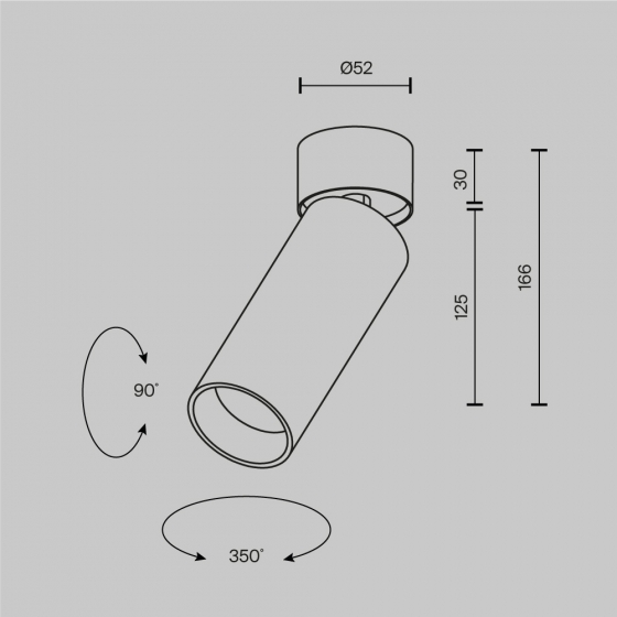 Потолочный светильник FOCUS LED Платина 52 мм 9