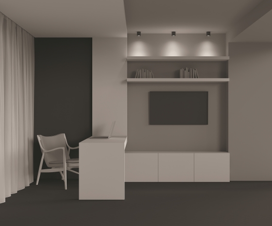 Потолочный светильник Alfa LED черный 70 мм 4