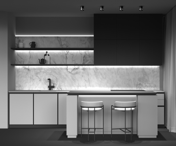 Потолочный светильник Orlo черный 79 мм 9