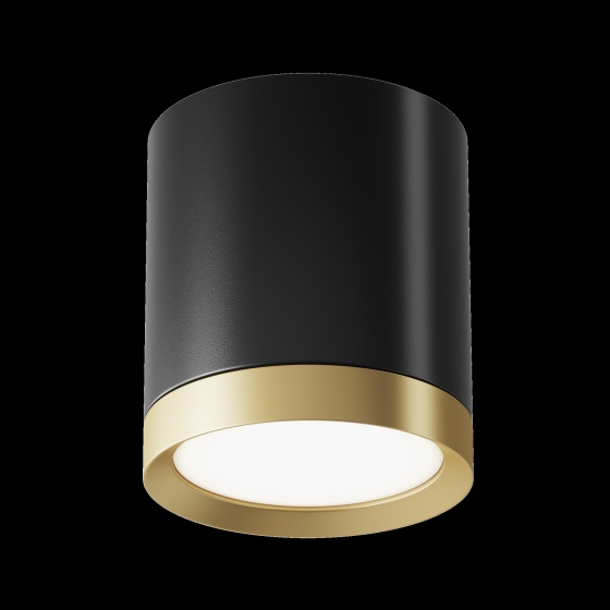 Потолочный светильник Hoop черный с золотом 10