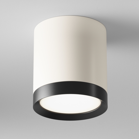 Потолочный светильник Hoop бело-черный 3