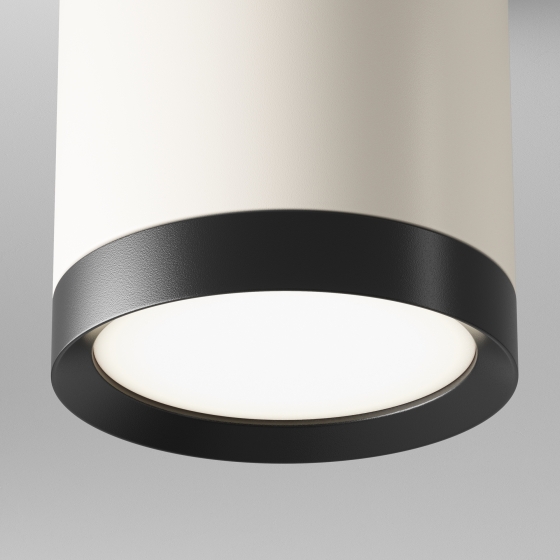 Потолочный светильник Hoop бело-черный 4