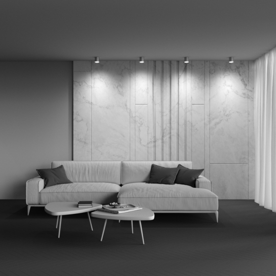 Потолочный светильник Polar серебряный 6