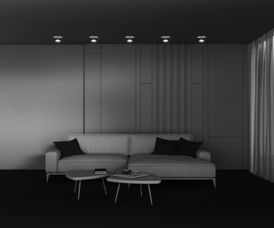 Потолочный светильник Space матовое золото 9