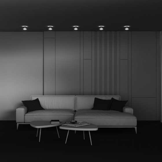 Потолочный светильник Space матовое золото 7