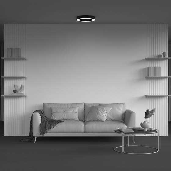 Потолочный светильник Lua черный 400 мм 4