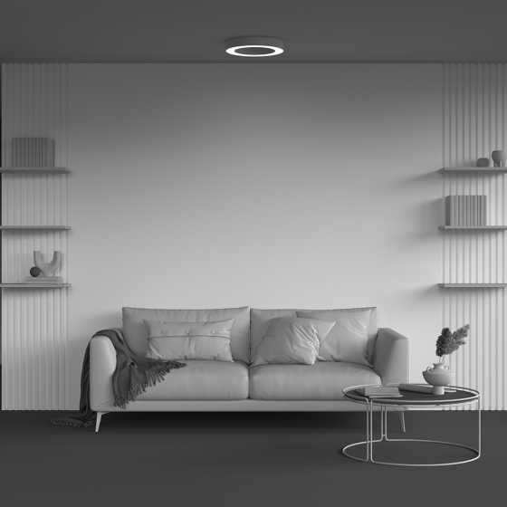 Потолочный светильник Lua белый круглый 400 мм 4