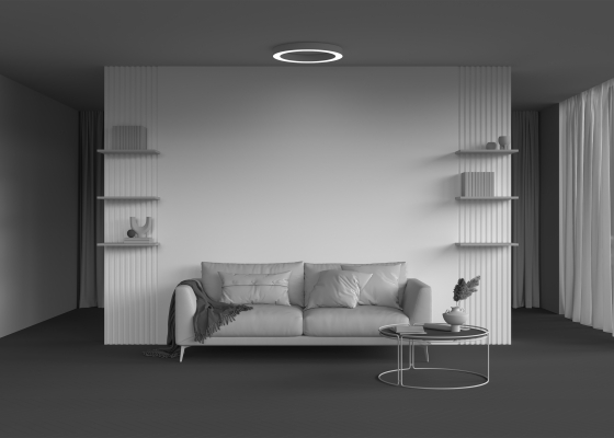 Потолочный светильник Lua круглый белый 600 мм 3