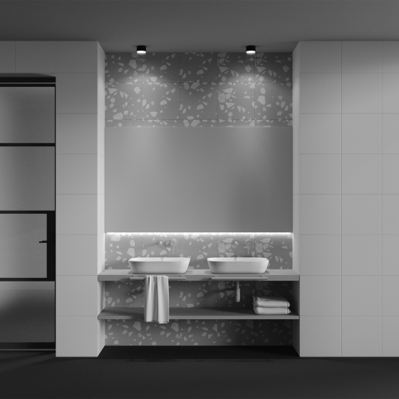 Потолочный светильник Glory черный с стеклом 5