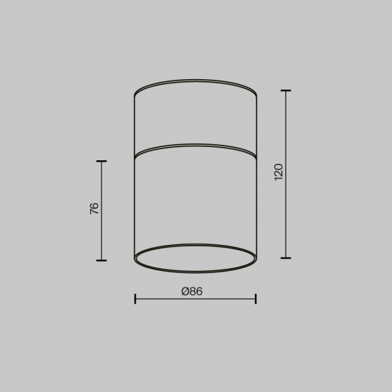 Потолочный светильник Glory черный с стеклом 7