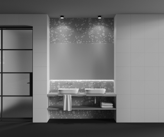 Потолочный светильник Glory черный с стеклом 6