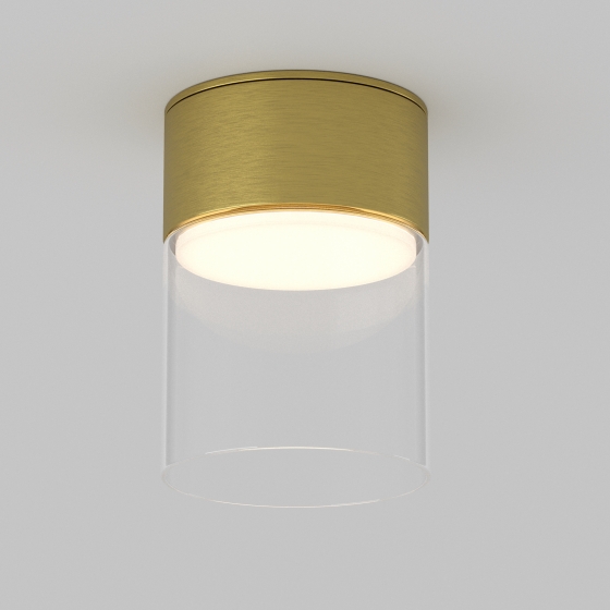 Потолочный светильник Glory латунь стекло 3