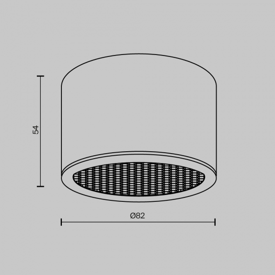Потолочный светильник Glare белый 82 мм 3