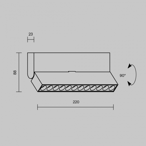 Потолочный светильник Points rot белый 8