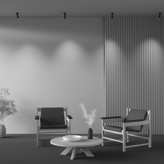 Встраиваемый светильник Focus T черный 30 мм 6