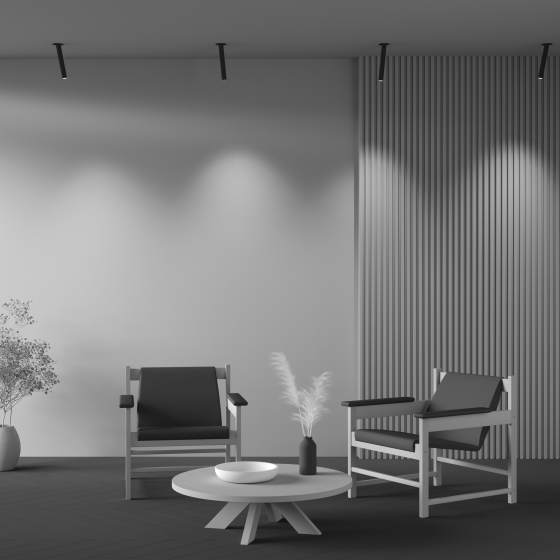 Встраиваемый светильник Focus T черный 7