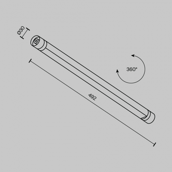 Светильник Basis модульный черный 9