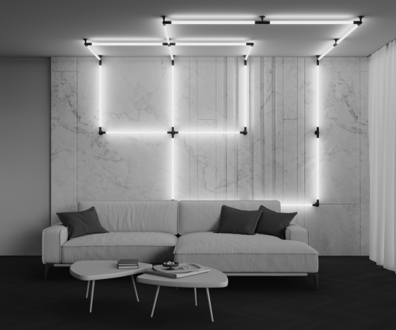 Светильник Larc черный 924мм 9