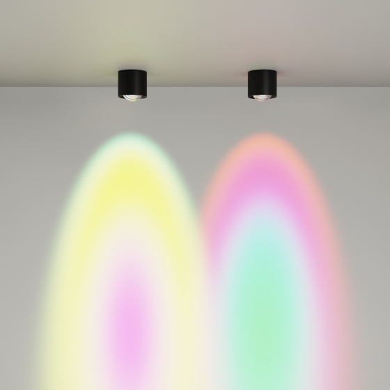 Потолочный светильник Lens черный 90 мм 9