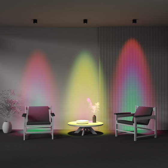 Потолочный светильник Lens черный 90 мм 4