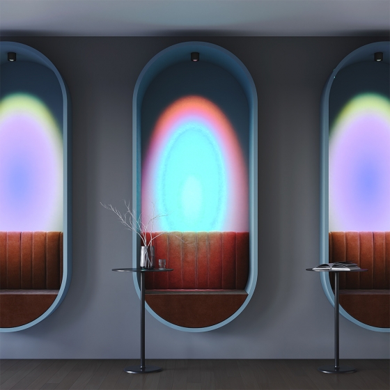 Потолочный светильник Lens черный круглый 3