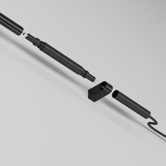 Заглушка с питанием AXITY черная 6