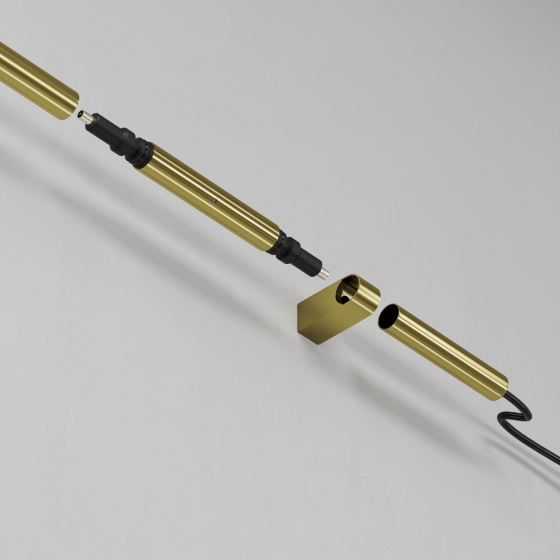 Заглушка с питанием AXITY латунь 18x18 мм 6