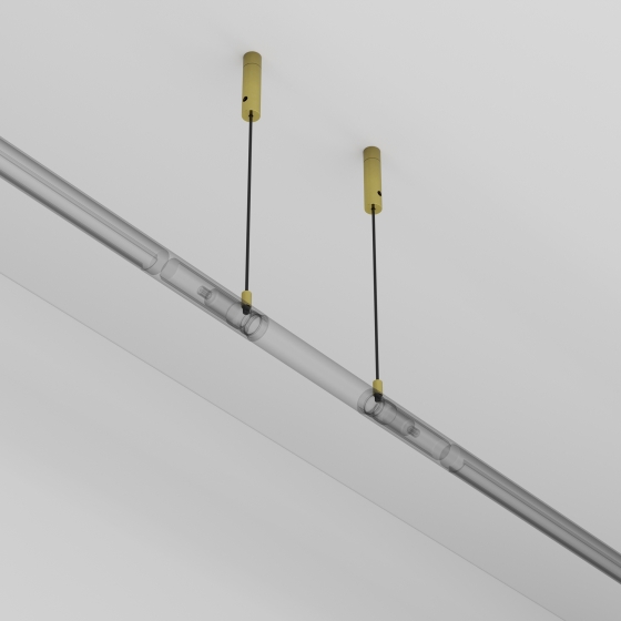 Аксессуары настенно-потолочная система AXITY латунь 5