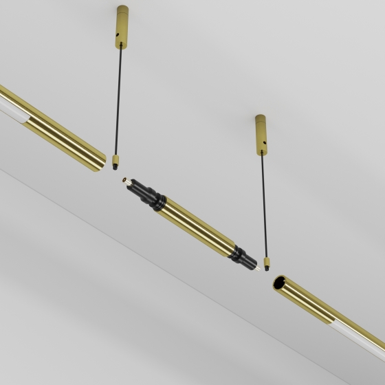 Аксессуары настенно-потолочная система AXITY латунь 4