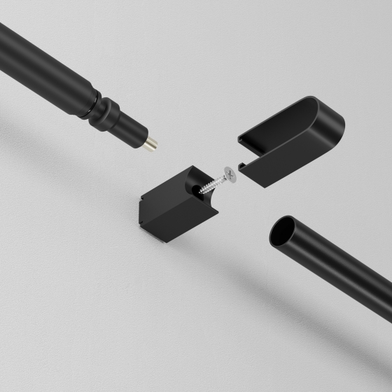 Фиксатор для накладного монтажа AXITY черный 4