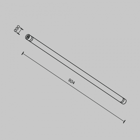 Соединитель для системы Shelf 924мм черный 6