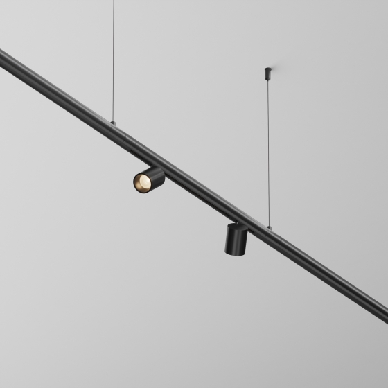 Шинопровод накладной/подвесной Модульная система освещения Shelf черный 492 мм 3